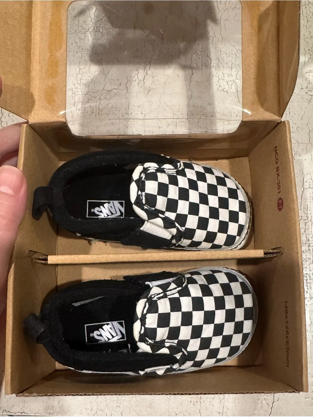 Vans Infant Slip-On V Crib Checkerboard Shoe